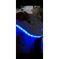 baskets lumineuses à LED blanches pour hommes avec fermeture à lacets pour un usage tendance et nocturne