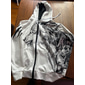 Homme Dragon Impressions Graphiques Sweat à capuche Sweats à capuche Sweatshirt Streetwear Designer Occasionnel Grand et Long manche longue À capuche Sport & Loisir Quotidien Sports Fête Blanc + gris