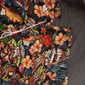 Herr Mask Blomma / Växter Badshorts Boardshorts Sommarshorts Medium Midja Hawaiisk Etnisk Boho Ledigt Dagligen Helgdag Snörning med meshfoder Elastisk midja Designer Kläder