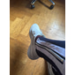 chaussures de course respirantes blanches pour hommes – baskets de sport légères avec tige en tricot et semelle coussinée pour le sport et les vêtements décontractés