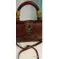 Femmes Sac à main Sac bandoulière Sac à épaule Sac Boston faux cuir Soirée Quotidien Fête Relief Grande capacité Léger Durable Bloc de Couleur Fleur Folk Marron foncé Rouge bordeaux Vert militaire