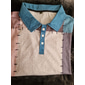 Herren Karomuster Golfshirt Langarm Polo-Shirts Hemden mit Kragen Vintage Lässig Urlaubskleidung Formelle Kleidung Festivalkleidung Knöpfe 3D-Druck Herbst Winter Schwarz Blau Braun