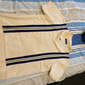 Hombre Camiseta de golf polo de punto Exterior Casual Escote en Pico Manga Corta Vintage Design A Rayas Novedad A rayas Verano Primavera Ajuste regular Azul Piscina Camiseta de golf