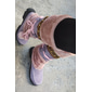 bottes d'hiver en fausse fourrure pour femmes avec pompons décoratifs et bordure perlée - parfaites pour le temps froid et les tenues décontractées