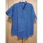 Per uomo Camicia Camicia di lino Camicia popover Camicia Estiva Abbigliamento da spiaggia Camicia con colletto alla coreana Semplice Vacanza Casuale Nero Bianco Giallo Rosa Manica Corta Henley Estate