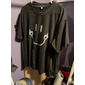 Herr symbol T-shirt Vardaglig stil 100 % bomull Kortärmad Grafisk Skjorta Heather Grey Svart Vit Bekväm t-shirt Utomhus Gata Modedesignerkläder