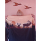 Voor heren Koe Overhemd Westers overhemd Cowboyshirt Lange mouw Vintage Western stijl Buiten Straat Casual / Dagelijks Herfst winter Strijkijzer Knop Afdrukken Blauw khaki