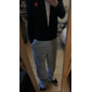 Miesten Veryttelyhousut Fleece-housut Jogger Housut Suorat lenkkeilyhousut Joustava vyötärö Roikkuva Suora jalka Yhtenäinen väri Tavallinen Mukava Hengittävä Täyspitkä Urheilu ja ulkoilu Arki-asut