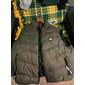 Herren Puffer Weste Freizeitskleidung Urlaub Ausgehen Modisch Basic Frühling & Herbst Zip Polyester Komfortabel Glatt Reisverschluss Ständer Regular Fit Dunkelgelb Dunkelgrün Wein Schwarz Weste