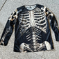 Grafické tričko Skull Skeleton pro muže Dlouhý rukáv T tričko 3D potisk Crew Neck košile denní designér Venkovní párty prázdniny Jaro Podzim Oblečení