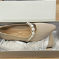 Women's Heels Plus Size Flyknit Shoes Soft Shoes Wedding Office Work Rhinestone Imitation Pearl Chunky Heel Pointed Toe Fashion Classic Comfort Walking Knit Loafer Black Red Blue