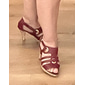 sandales à talons hauts à lanières marron pour femmes avec des accents d'anneaux dorés - élégantes et confortables pour les fêtes d'été et les tenues décontractées
