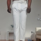 Homens Graduação Social Calças Calças de Terno Calça Gurkha Bolsos Tecido Conforto Respirável Ao ar livre Diário Para Noite Moda Casual Preto Branco