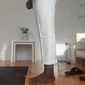 Homens Graduação Social Calças Calças de Terno Calça Gurkha Bolsos Tecido Conforto Respirável Ao ar livre Diário Para Noite Moda Casual Preto Branco