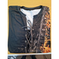 Musikfestival Herren Grafik Gothic-Horror Gitarre T-Shirt Kurzarm T-Shirt 3D-Druck Hemd Mode Lässig Komfort Täglich Sport Ausgehen Schwarz Gelb Blau Sommer Bekleidung S M L XL 2XL 3XL