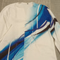 Homme Chemise Chemise habillée Dégradé Extérieur Occasionnel Bleu vert Rouge Bleu Orange manche longue Col en V Été Automne Vêtement Tenue Imprimé