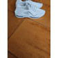 chaussures de course respirantes blanches pour hommes – baskets de sport légères avec tige en tricot et semelle coussinée pour le sport et les vêtements décontractés
