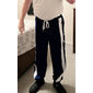 Homme Joggings Pantalon Jogger Pantalon à déchirer Pantalons décontractés Poche Cordon Taille elastique marinière Confort Respirable Extérieur du quotidien Sortie Mode Décontractées Noir Bleu