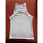 Herren Tank Top Weste Unterhemd Muskelshirt Ärmellos Platz Sommer Einfach Mode Streetwear Bodybuilding-Fitness Sport & Outdoor Athleisure Weiß Top T-Shirt für Herren