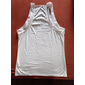 Herren Tank Top Weste Unterhemd Muskelshirt Ärmellos Platz Sommer Einfach Mode Streetwear Bodybuilding-Fitness Sport & Outdoor Athleisure Weiß Top T-Shirt für Herren