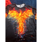 Homme Phénix T-shirt manche longue T-shirt Impression 3D Col ras du cou Chemise Sports Mode Vêtements de sport Extérieur Vacances Rue Blanche Jaune Rouge Été Printemps Vêtement Tenue S M L XL XXL