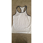 Herr Linne Ribbstickad topp Wifebeater skjorta Ärmlös Rund hals Sommar Färgblock Pit Strip Mode Designer Muskel Utomhus Utekväll Gym Svart Vit Rodnande Rosa Topp t-shirt för män