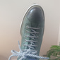 Freizeit-Sneaker für Herren aus hochwertigem Rindsleder – grünes geprägtes Schnürdesign mit schwarzen Akzenten, bequem und langlebig