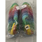 Damen-Sneaker zum Hineinschlüpfen in Regenbogenfarben – farbenfrohe Sportschuhe aus Strick mit Strassverzierungen für die Freizeit und zum Spazierengehen