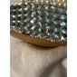Zapatos de tacón de aguja con plataforma y adorno de perlas y diamantes de imitación blancos para mujer con detalle de lazo: zapatos de boda de lujo para novia