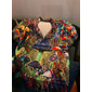Men's Hippie Mushroom Shirt Summer Hawaiian Shirt Button Up Shirt Short Sleeves Tropical Hawaiian Designer Casual Hawaiian Going out Summer Spring Turndown Print Button-Down Black Black / Purple Red