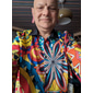 Homme Fleuri Illusion d'optique Chemise Chemise Boutonnée manche longue Artistique Tenue quotidienne Sortir Automne & Hiver Col Rabattu Imprimé Boutonné Bleu Jaune Bleu Roi Violet Orange