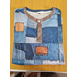 Per uomo Grafico Plaid Maglia Henley Maglietta a nido d'ape Manica Lunga Stampa 3D Designer Casual Vintage Retrò Sport all'Aperto Ferie Festival Primavera & Autunno Blu Blu chiaro Blu marino Blu