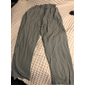 Herren Leinenhosen Hose Strandhose Kordelzug Tasche Elastischer Bund Einfach Komfort Atmungsaktiv Täglich Stilvoll HipHop Hellkaki Schwarz Mikroelastisch