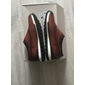Mocassins à enfiler en cuir de vachette de qualité supérieure pour hommes – design brogue vert et noir, semelle coussinée confortable, chaussures décontractées et formelles
