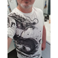 Homme Graphique Animal Dragon T-shirt Manche Courte T-shirt Impression 3D Col ras du cou Chemise Rétro Vintage Occasionnel Sous-culture Sport en Plein Air Fête Sortir Blanche Violet Marron Printemps