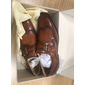 pantofi bărbați cu curea călugăr negru maro maro cu cataramă brogue din piele