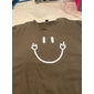 Herr symbol T-shirt Vardaglig stil 100 % bomull Kortärmad Grafisk Skjorta Heather Grey Svart Vit Bekväm t-shirt Utomhus Gata Modedesignerkläder