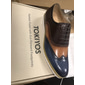 Homme Baskets habillées Cuir Cuir de vachette pleine fleur italien Antidérapantes Lacet Marron / Bleu