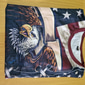 4 de julio de 2026 250º Día de Conmemoración Camiseta de manga corta gráfica patriótica de impresión 3D de hombre bandera americana Veterano cuello redondo