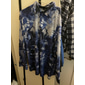 Homens Cobra Camisa Social camisa de botão Manga Longa Abstracto Roupa Diária Para Noite Outono & inverno Aberto para a Lateral Imprimir Botão para baixo Roxo Verde Cinzento