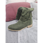 Femmes Bottes Bottes de motard Bottes de Cowboy Chaussures en Daim Extérieur Quotidien Bottes hautes au genou Boucle Talon plat Bout Rond ancien Occasionnel Minimalisme Faux Cuir Fermeture éclair
