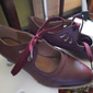 talons en cuir à lacets vintage pour femmes - chaussures oxford découpées élégantes pour les occasions rétro et formelles