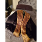 Homme Manteau d'hiver Veste d'Hiver Manteau en fausse fourrure Extérieur Usage quotidien Chaud Automne Hiver Bloc de couleur Mode Vêtement de rue Revers Normal Noir Veste