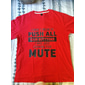 Mannen Grappige Graphic T-Shirt 'Ik Bedoelde Niet Al Jouw Knoppen Te Drukken Stom' Woordspeling Korte Mouwen Humor Tee