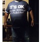 Tricou grafic amuzant pentru bărbați 'E OK sunt pe 500mg de Fukitol' Umor sarcastic cu mânecă scurtă