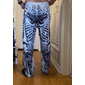 Skelett Punk Abstrakt Herren 3D-Druck Hosen Outdoor Street Wear für die Arbeit Polyester Schwarz Weiß Khaki S M L Hohe Elastizität Hosen