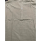 Per uomo Camicia Camicia di lino Camicia popover Camicia Estiva Abbigliamento da spiaggia Camicia con colletto alla coreana Semplice Vacanza Casuale Nero Bianco Giallo Rosa Manica Corta Henley Estate