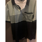 Homme Rayé Polo Chemise de golf Manche Courte Polos Chemises à Col Vêtement décontracté de travaile Vêtements de travail Tenue formelle Vêtements de festival Impression 3D Boutons Printemps & Été