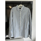 Homens Camisa Social camisa de verão Camisa casual camisa de botão Preto Azul Manga Longa Riscas Lapela Férias Roupa Diária Roupa Algodão 100% Algodão Moda Havaiana Casual
