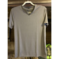 Herren T Shirt Muskelshirt Geripptes Strick-T-Shirt T-Shirt Kurze Ärmel V Ausschnitt Sommer Einfach Grubenstreifen Mode Designer Basic Urlaub Straße Ausgehen Schwarz Weiß Khaki Top T-Shirt für Herren